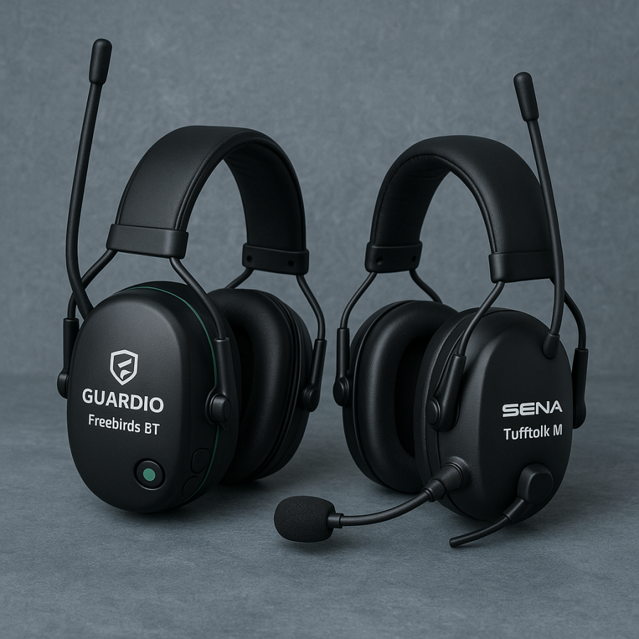 Guardio Freebirds BT vs. SENA Tufftalk M – Hørselsbeskyttelse for Arbeid og Sikkerhet