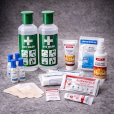 Øyeskyll og brannskadebehandling