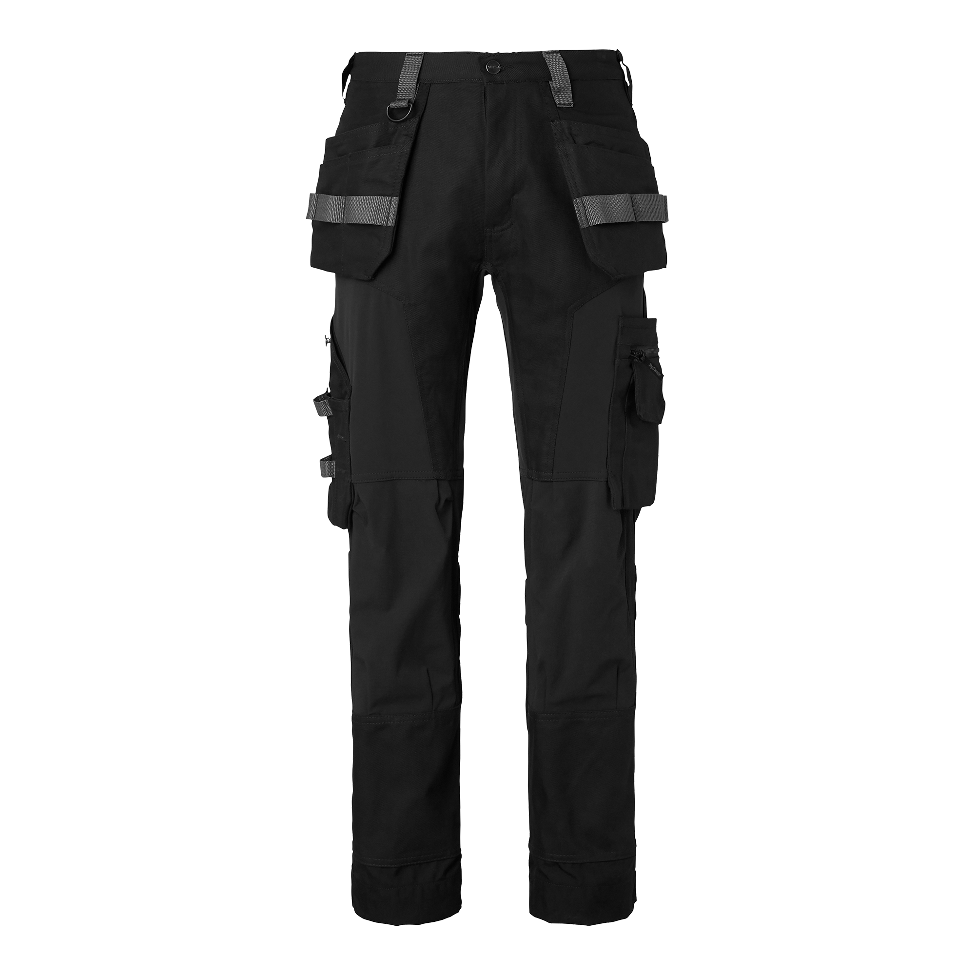 237 Håndverksbukse med stretch, svart Str. C60