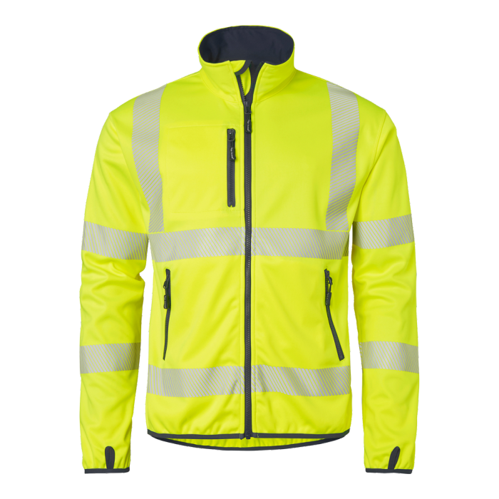 7721G Softshelljakke varsel, gul Str. L