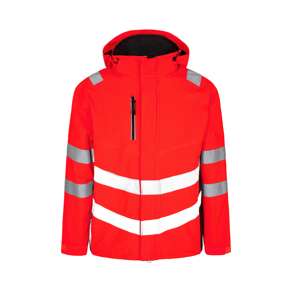 skalljakke 1146, EN20471 klasse 3, rød/svart, størrelse XL