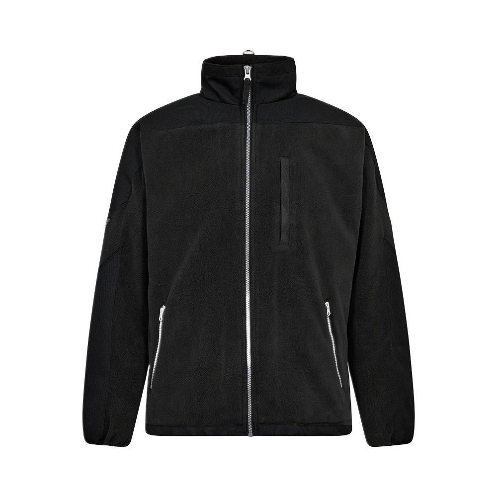 fleecejakke, svart, størrelse L