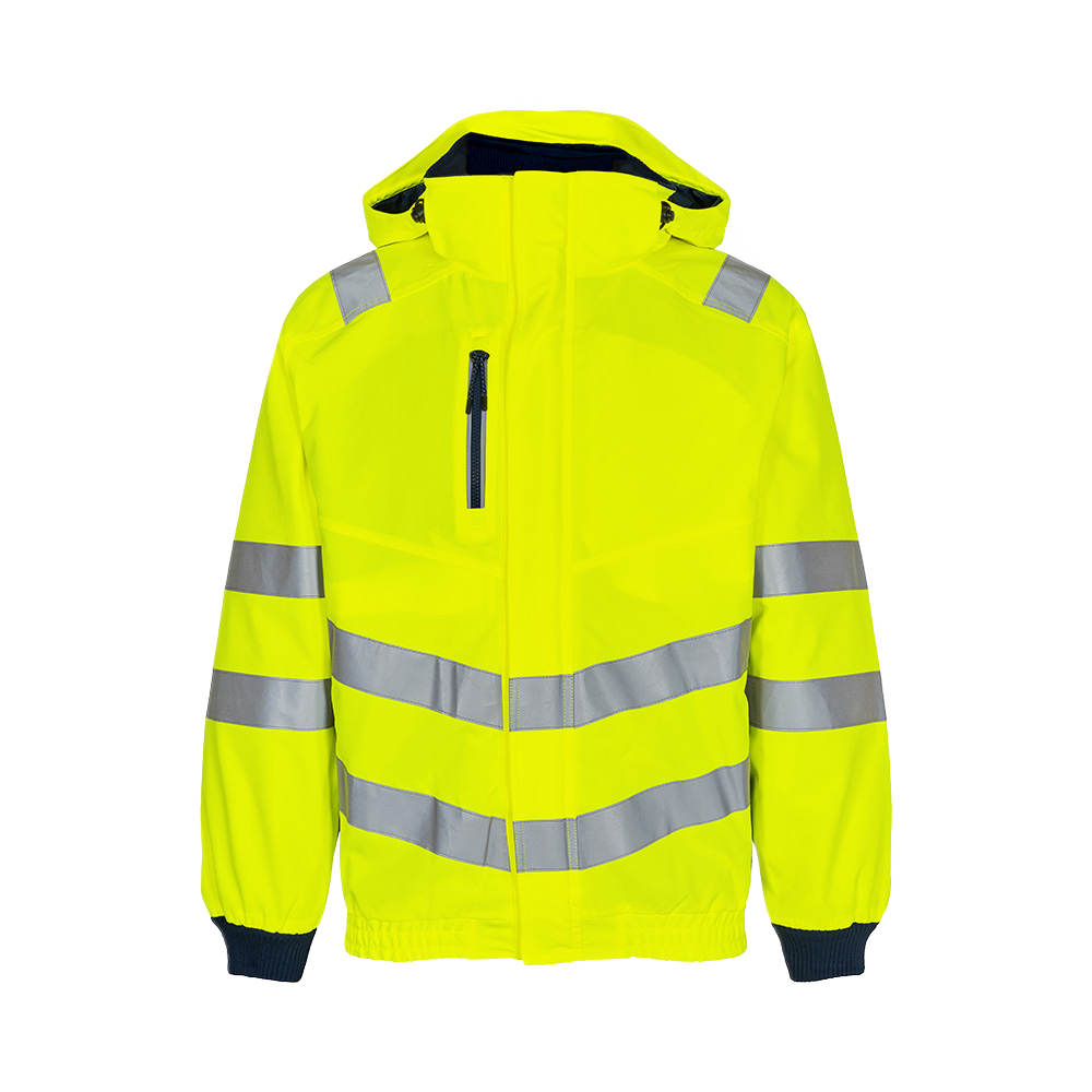 vanntett pilotjakke 1246, EN 20471, klasse 3, gul/blå, XS