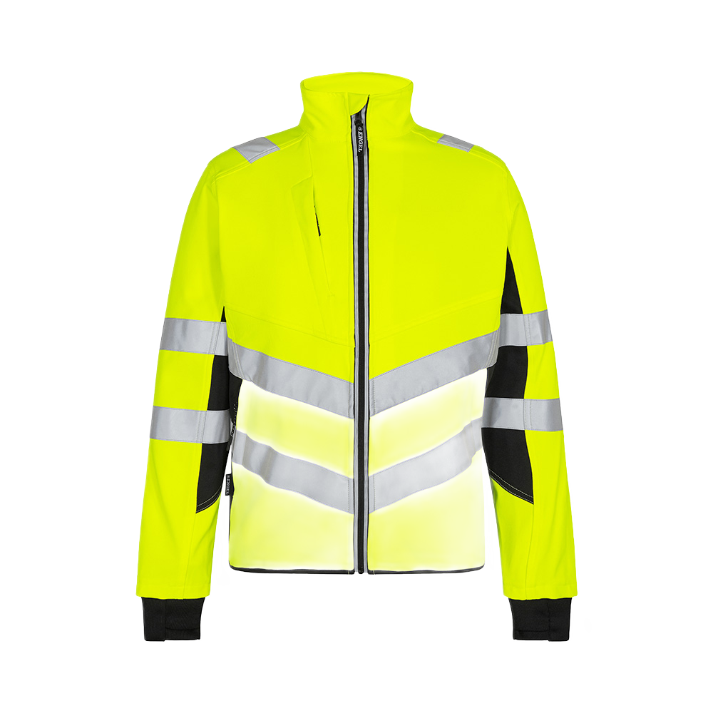 arbeidsjakke 1544, EN 20471 klasse 2, gul/svart, størrelse 2XL
