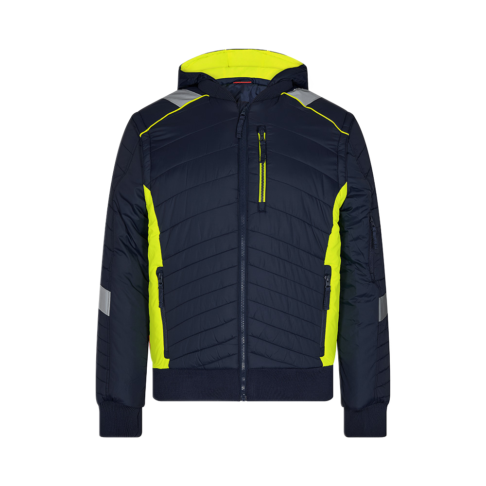 FE Engel Cargo jakke 1870, blå/gul, str 4XL