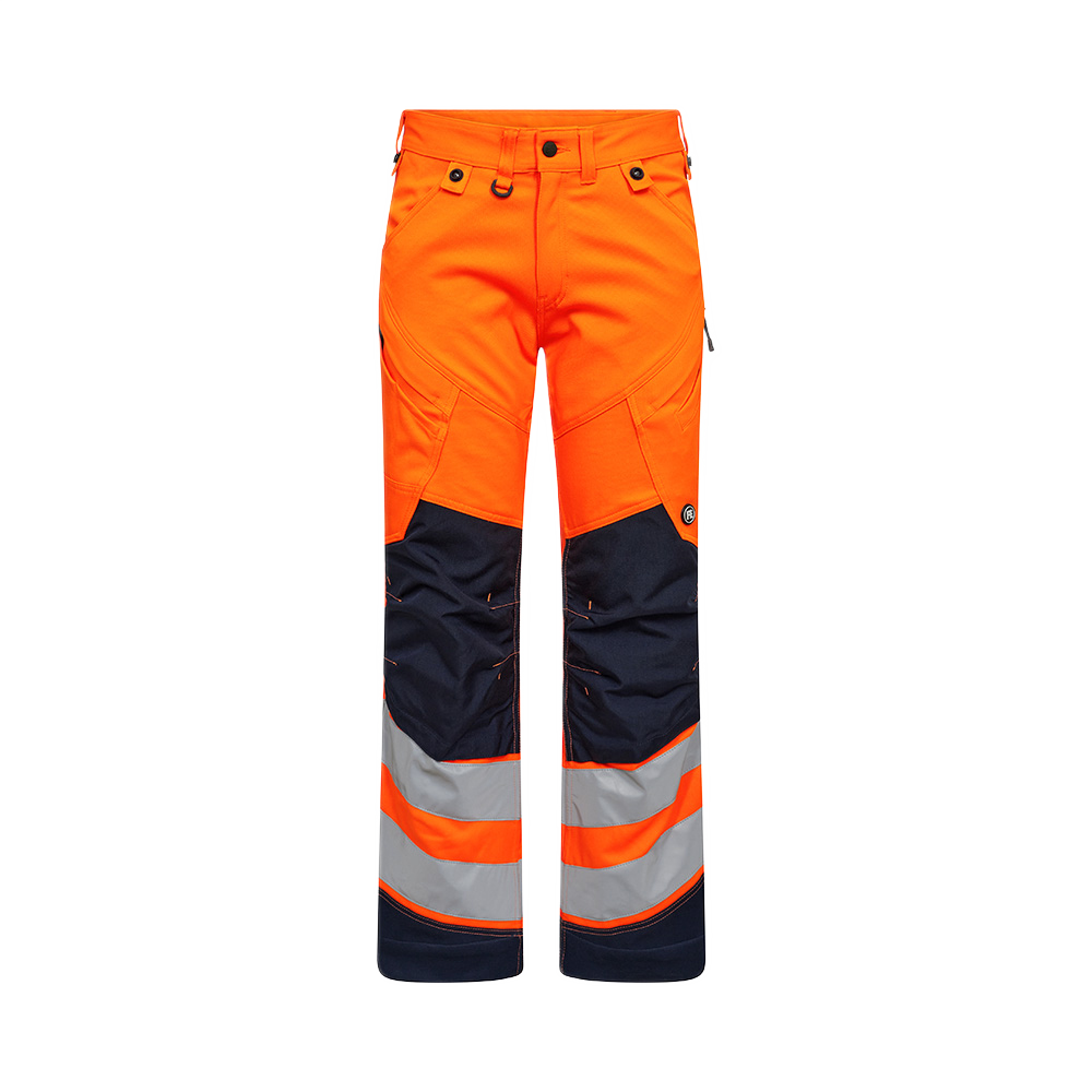 FE Engel sikkerhetsbukse 2544, High-Vis på 2 oransje/blå, størrelse K132