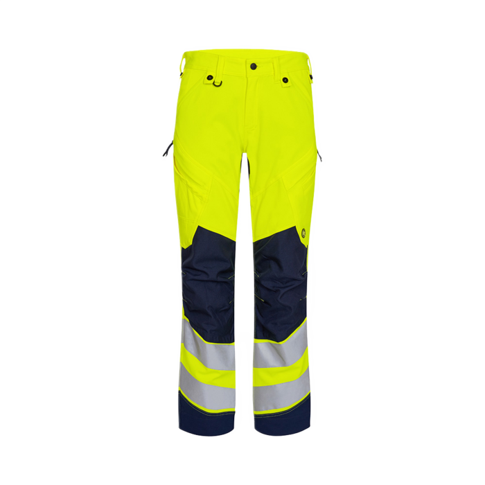 stretchbukse 2544, High-Vis, størrelse 2, gul/blå, størrelse 116