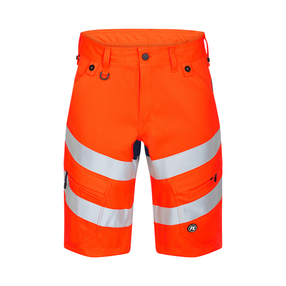 FE Engel Shorts 6546, stretch, High-Vis kl.1, oransje/blå, str 88