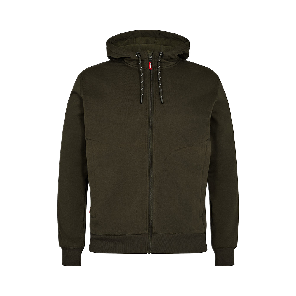 cardigan med hette 8019, vind- og vannavstøtende grønn, XL