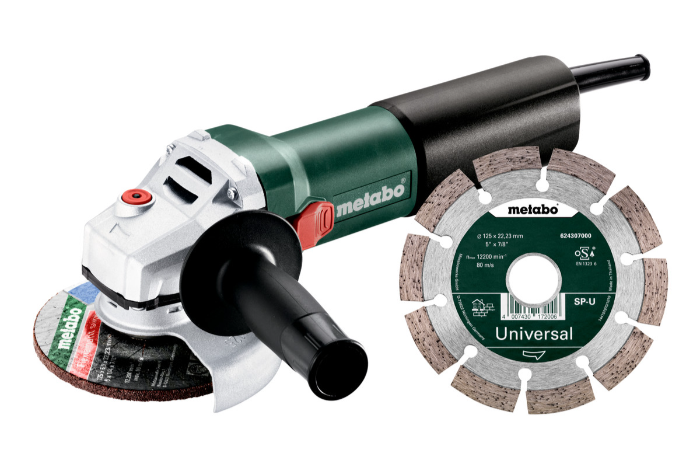 Metabo WQ 1100 vinkelsliper Liten, lett og sprek 5" vinkelsliper med diamantskive.