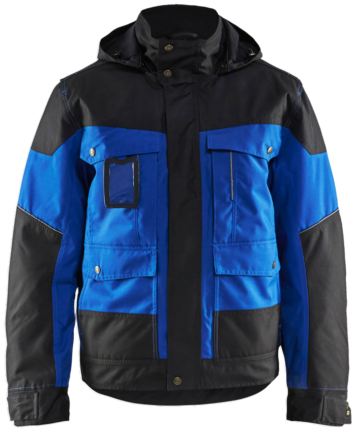 Vinterjakke Koboltblå/sort XL