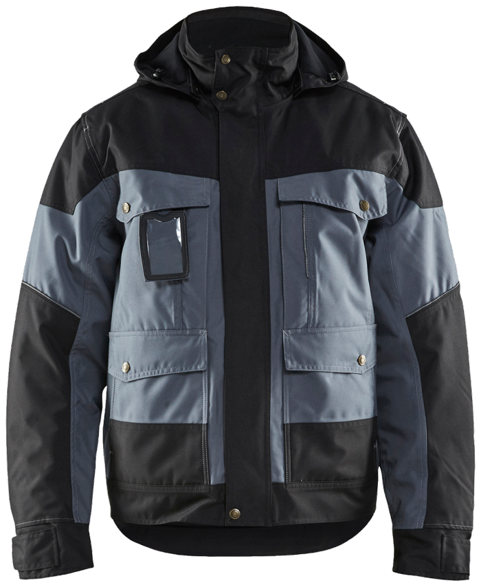 Vinterjakke Grå/Sort M