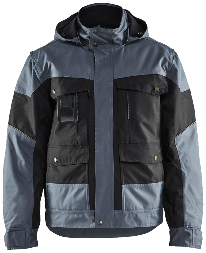 Vinterjakke Sort/Grå S