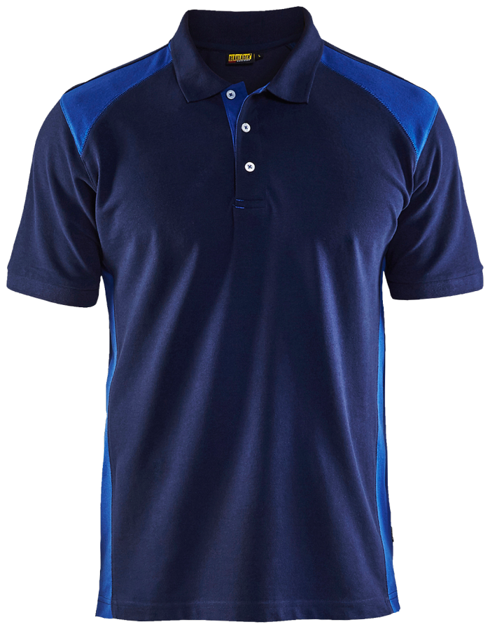 Poloskjorte marineblå/koboltblå