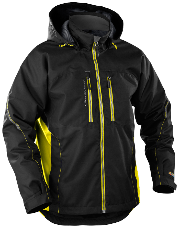 LETT FORET VINTERJAKKE SORT/HØY SVART/GUL S