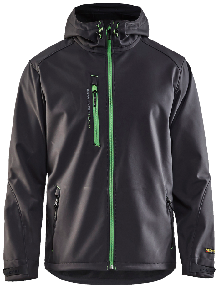 Jakke softshell 494925179992xs svart/sølv