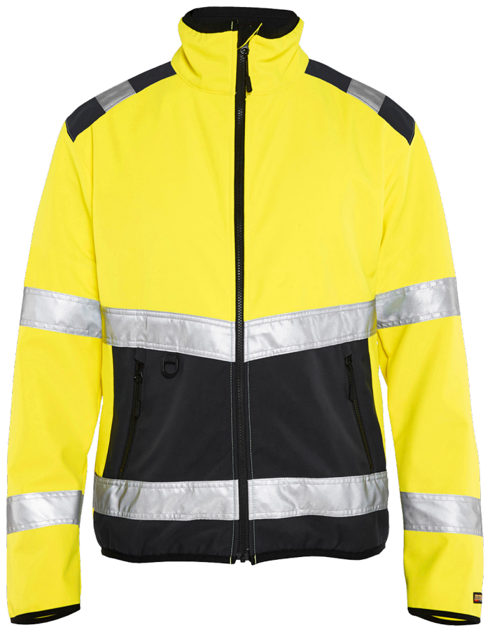 Blåkläder softshell-jakke 48772516 High-Vis på 2 gul/svart størrelse M