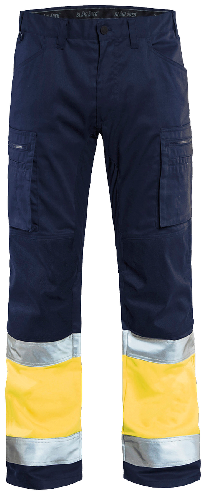 High vis bukser marine med stretch
