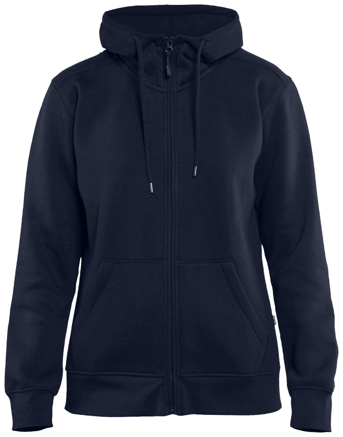 Hettegenser for kvinner med full glidelås Navy