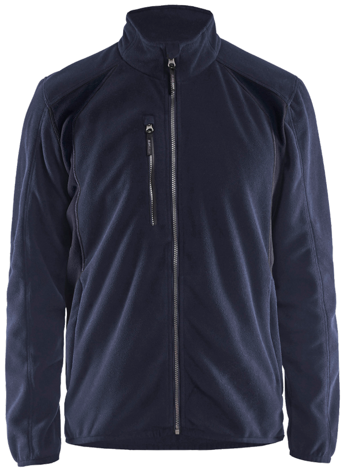 Fleecejakke mørk marineblå/så