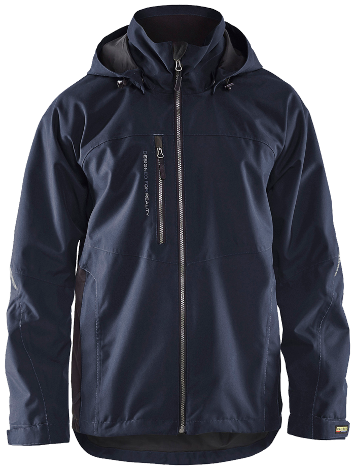 Skalljakke mørk marineblå/sort