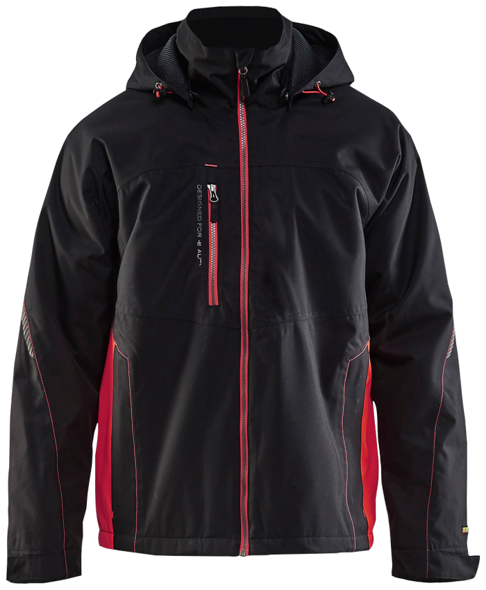 Skalljakke sort/rød s