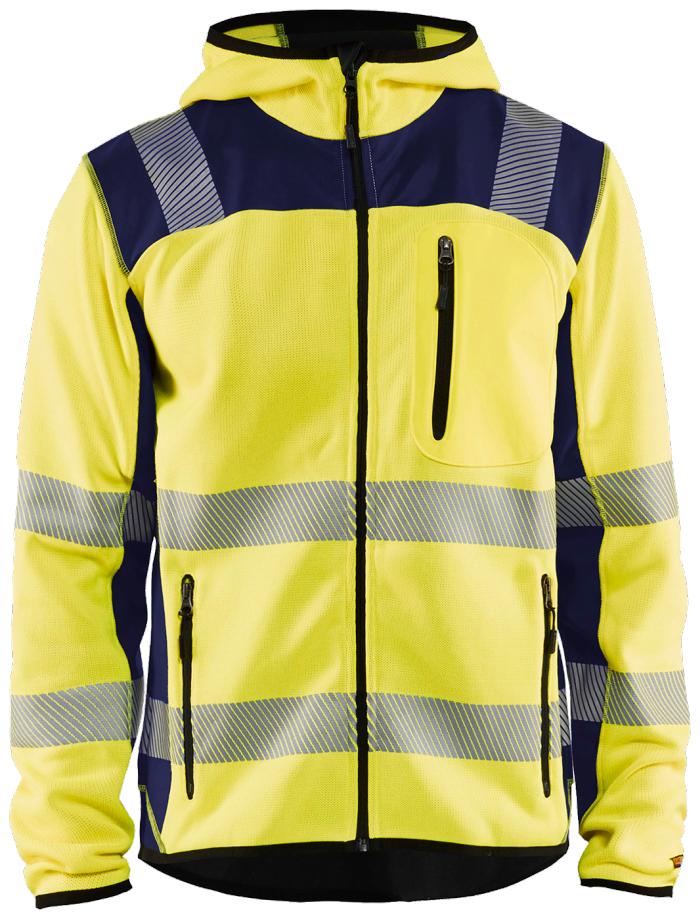 Høy vis s gul/marineblå4xl