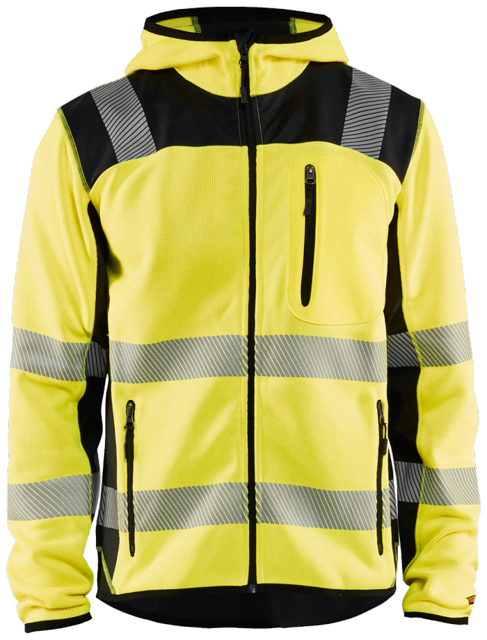 Høy vis s gul/svartxxxl