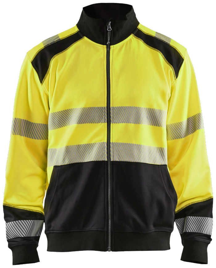 High vis sweatshirt full glidelås h