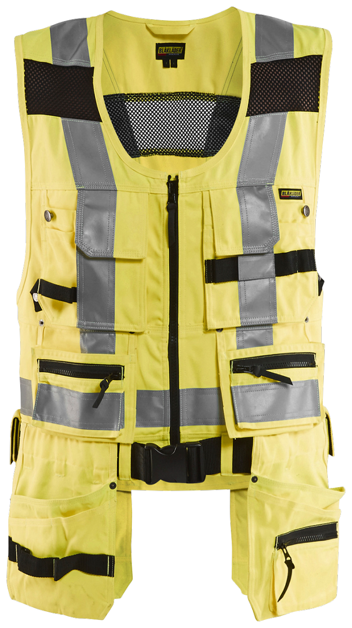 Håndverkervest gul 4XL