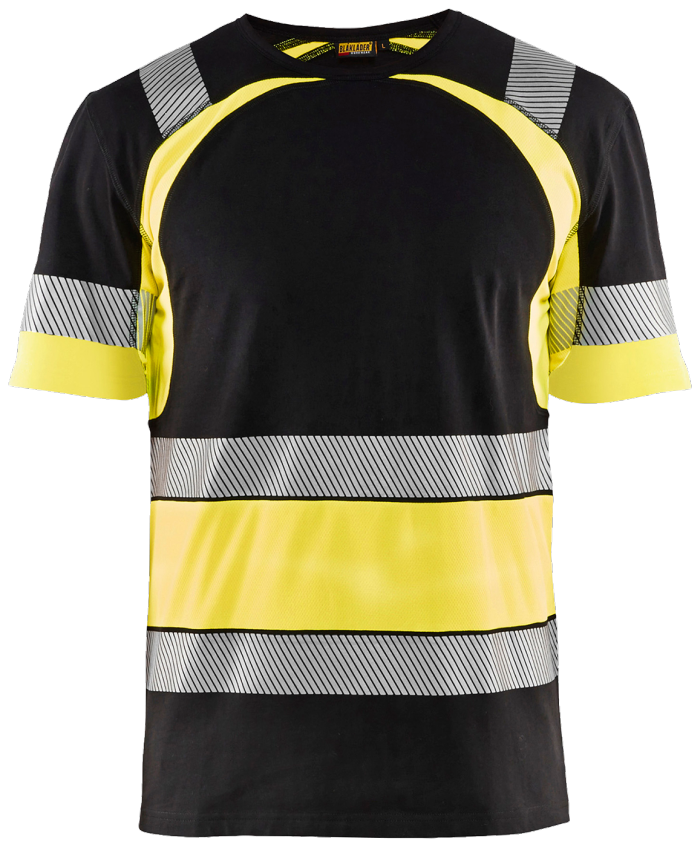 High vis T-skjorte Svart/High Vis
