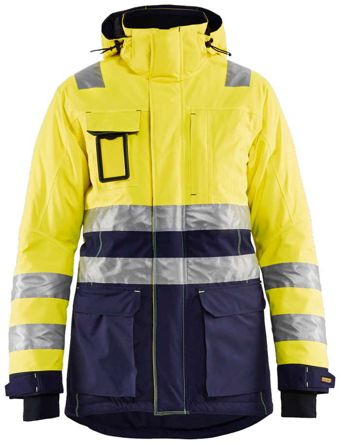 High vis vinter parkas høy for damer