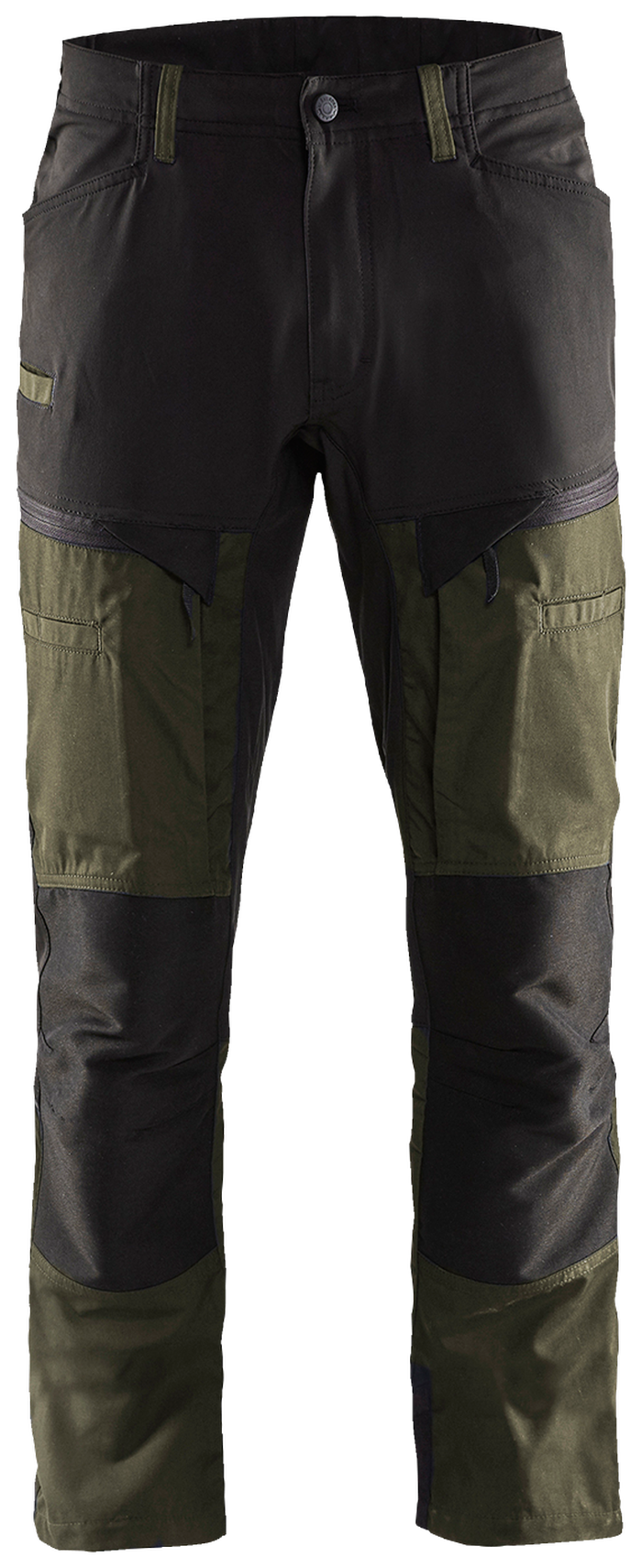 Stretch bukse grønn/svart 152