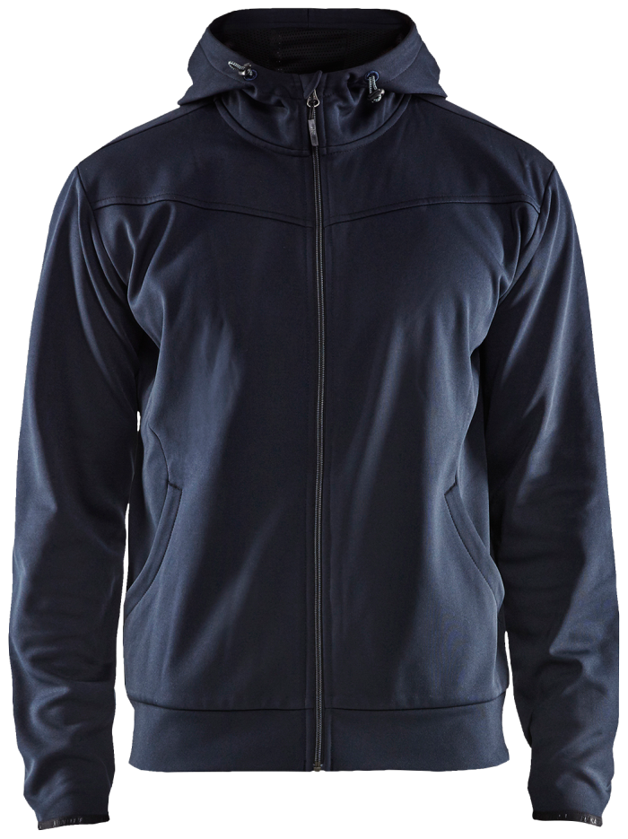 Hettegenser hel glidelås Dark Marine