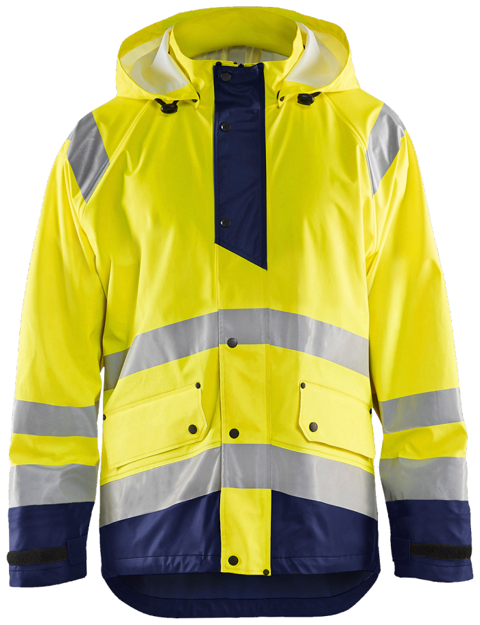 High Vis regnjakke nivå 1 Hig
