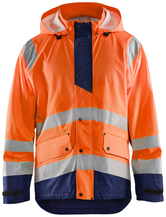 High Vis regnjakke nivå 1 Hig