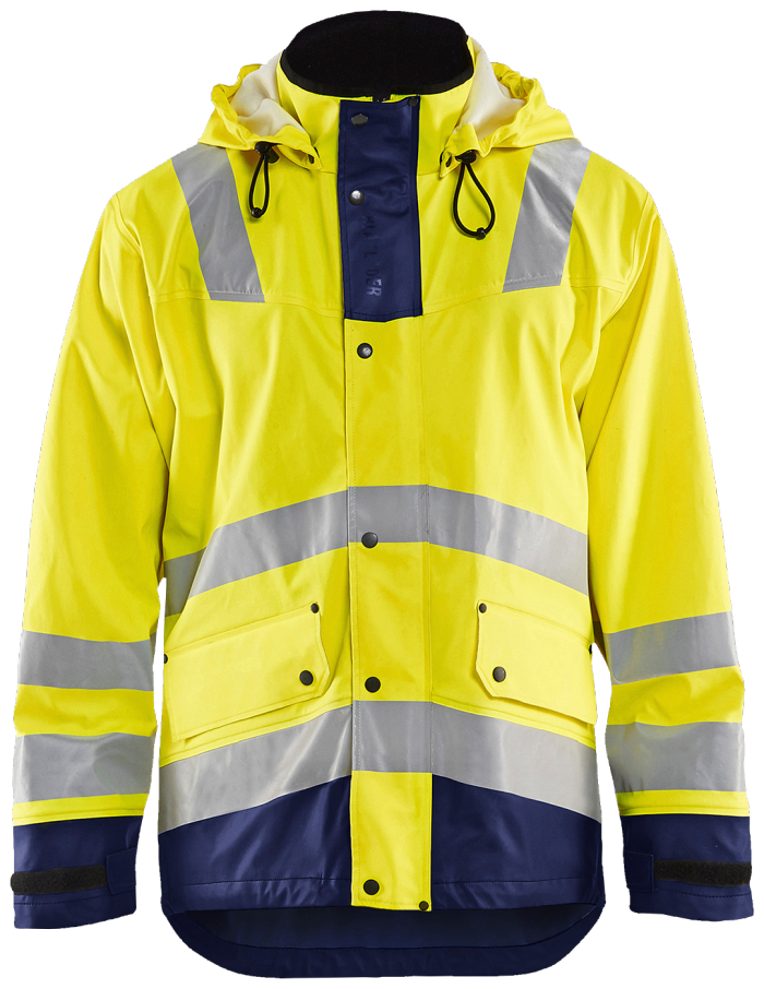 High Vis regnjakke nivå 3 høy