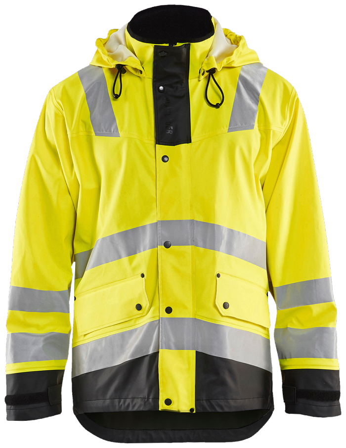 High Vis regnjakke nivå 3 høy