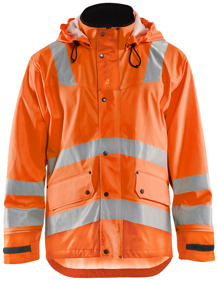High Vis regnjakke nivå 3 høy