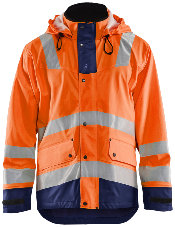 High Vis regnjakke nivå 3 høy