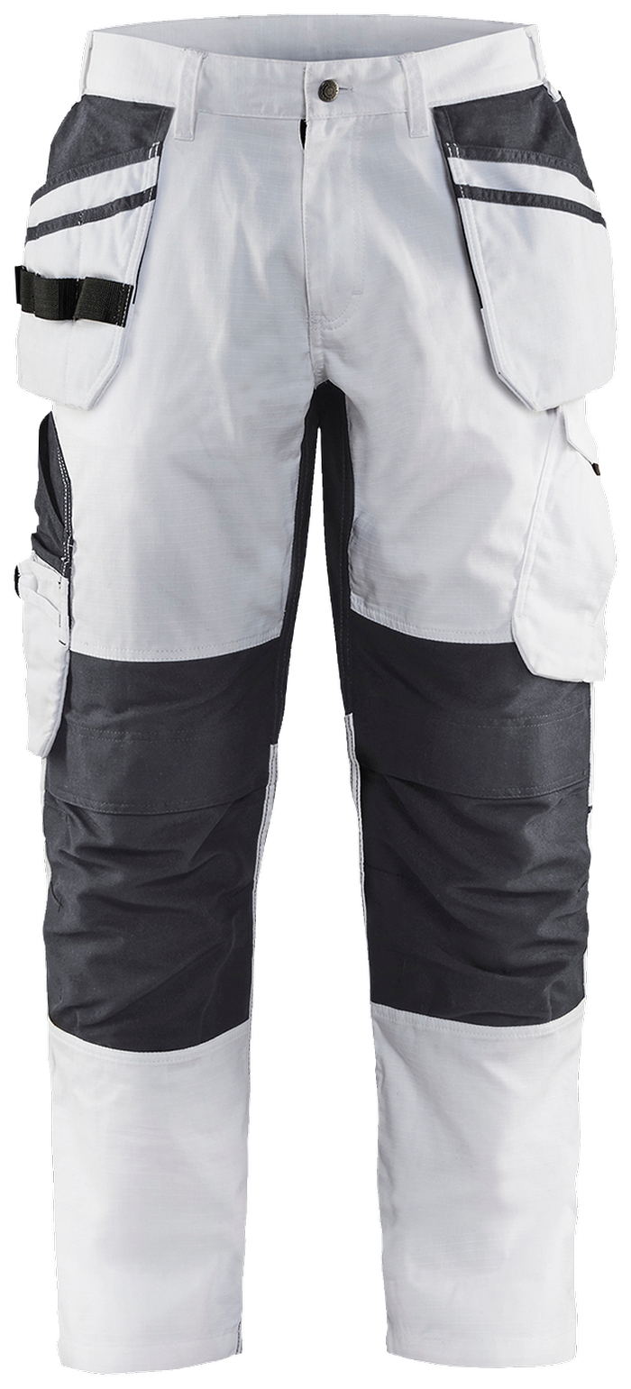 Malerbukse hvit/mørk gråc146