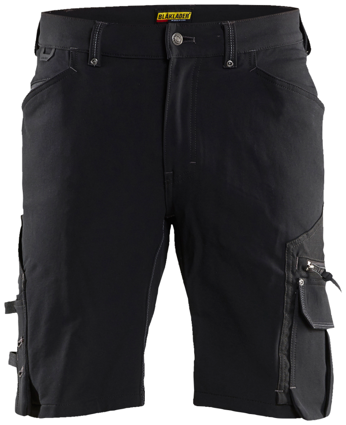 ARB.SHORTS STRETCH SVART C44 HÅNDVERKSHORTS MED CORDURA