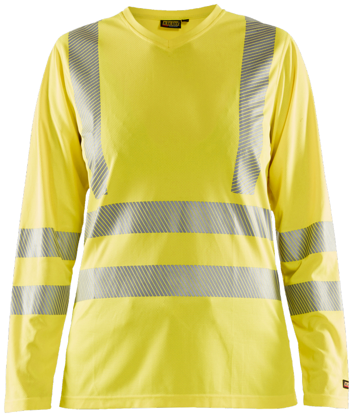 DAME High Vis T-skjorte med lange ermer
