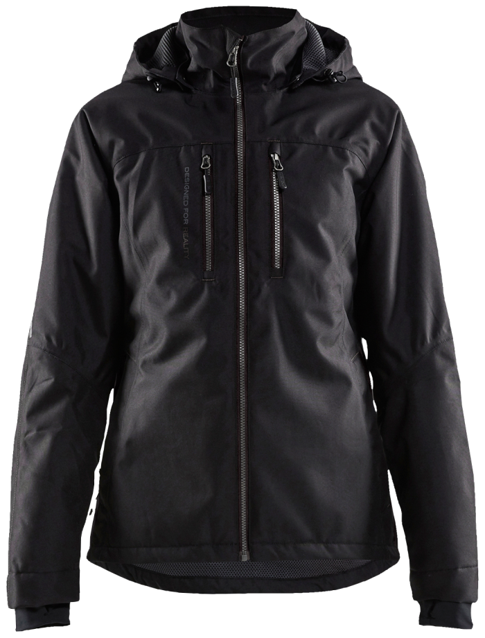 DAME Lett foret vinterjakke Svart