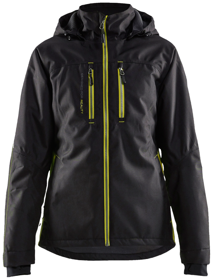 DAME Lett foret vinterjakke Svart