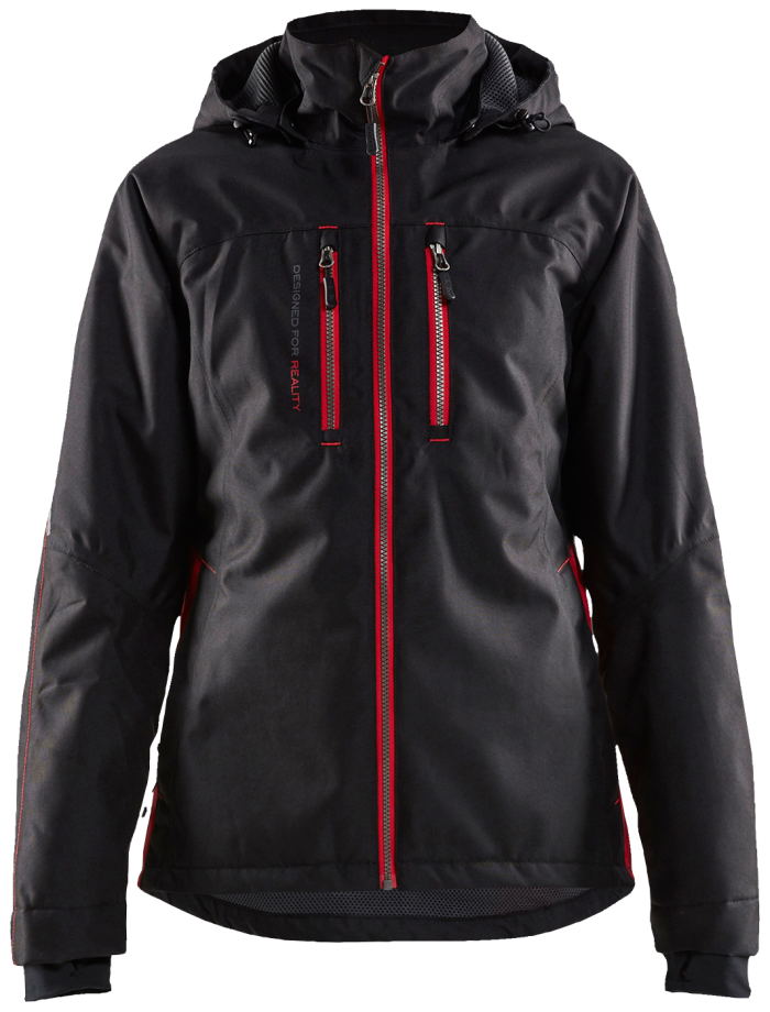 DAME Lett foret vinterjakke Svart