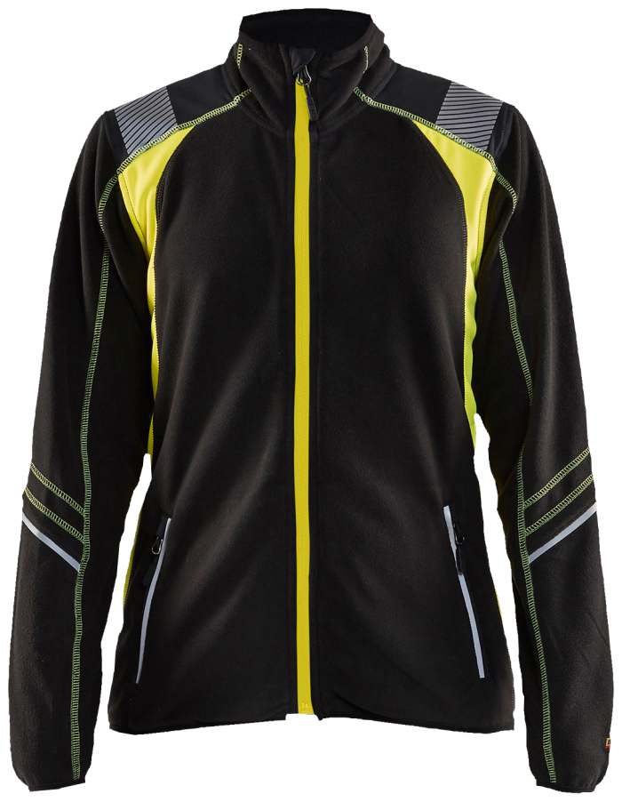 DAME Microfleecejakke Sort/Hi