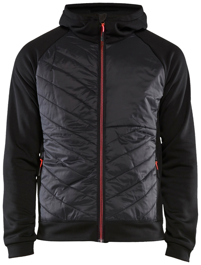 Hybrid Sweatshirt Sort/Rød 4XL