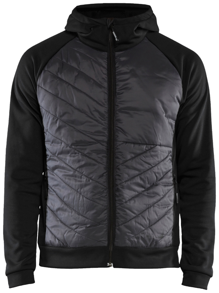 Genser, hybrid, svart/grå, S