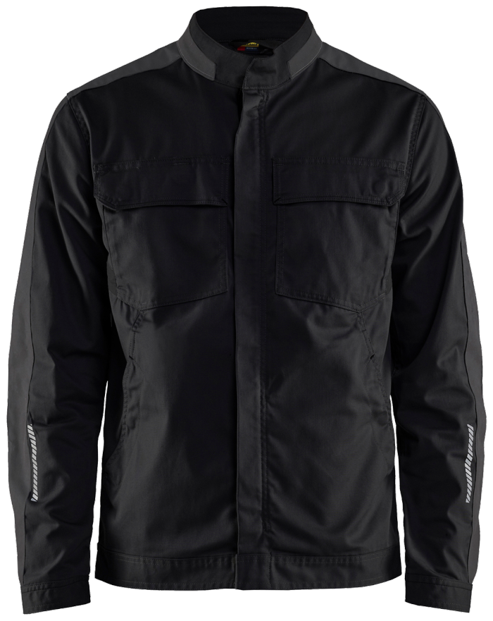 Industrijakke stretch Sort/Mø
